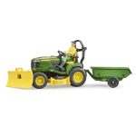 Bruder - Tractor Cu Remorca John Deere Si Gradinar - imagine 6