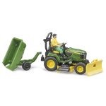 Bruder - Tractor Cu Remorca John Deere Si Gradinar - imagine 5