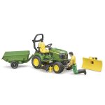Bruder - Tractor Cu Remorca John Deere Si Gradinar - imagine 3