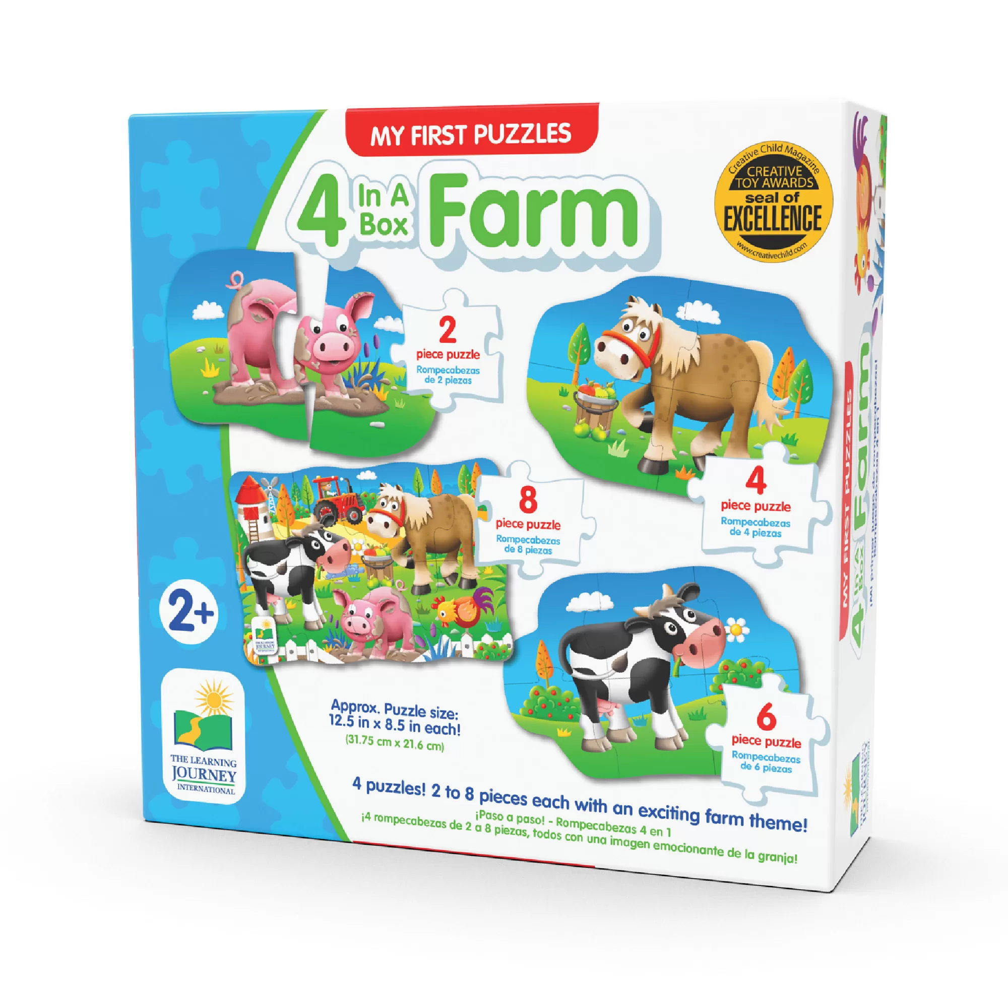 Set Primele Mele 4 Puzzle-Uri Ferma - imagine 1