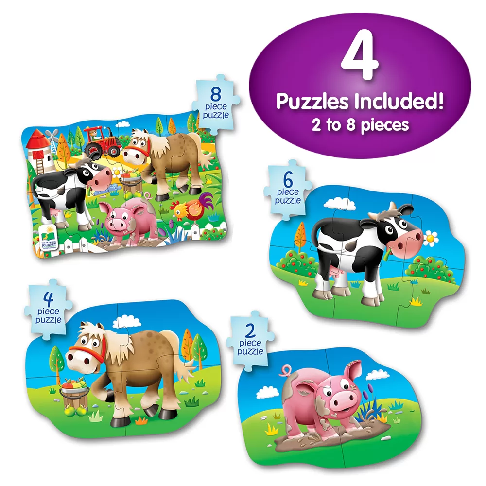 Set Primele Mele 4 Puzzle-Uri Ferma - imagine 4