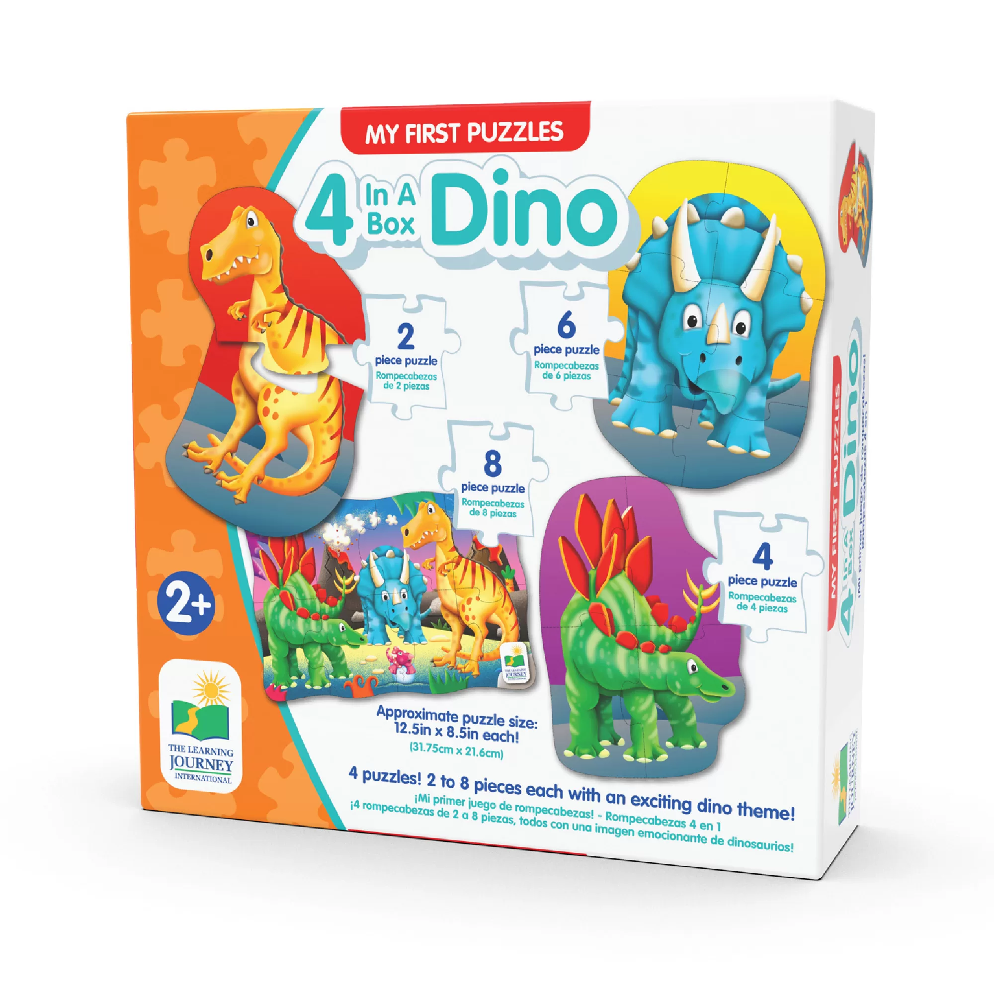 Set Primele Mele 4 Puzzle-Uri Dinozauri - imagine 1