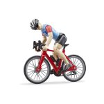 Bruder - Figurina Ciclist Cu Bicicleta De Curse - imagine 3