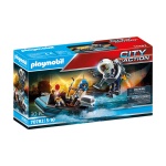 Playmobil - Barca Politiei Si Hot Cu Barca Rapida