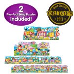 Set 2 Puzzle-Uri Trenul Urias Cu Numere Si Litere - Eng - imagine 2