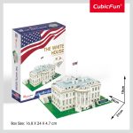 Cubic Fun - Puzzle 3D Casa Alba (Nivel Mediu 64 Piese) - imagine 2