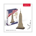 Cubic Fun - Puzzle 3D Empire State Building (Nivel Mediu 54 Piese) - imagine 2