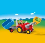Playmobil - 1.2.3 Tractor Cu Remorca - imagine 2