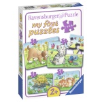 Primul Meu Puzzle Animale, 2/4/6/8 Piese