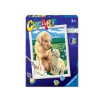 Creart - Pictura Catel Cu Pui - imagine 3