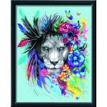 Creart - Pictura Leu Colorat - imagine 2
