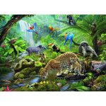 Puzzle Animale In Padurea Tropicala, 60 Piese - imagine 2