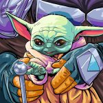 Puzzle Baby Yoda, 3X49 Piese - imagine 2