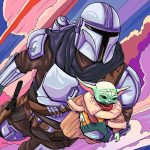 Puzzle Baby Yoda, 3X49 Piese - imagine 3
