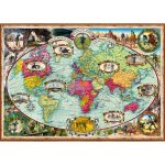 Puzzle Harta Lumii, 1000 Piese - imagine 2
