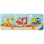 Puzzle Lemn Utilaje Constructii, 3 Piese - imagine 2