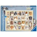 Puzzle Portrete De Caini, 500 Piese