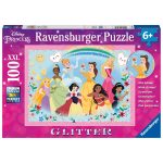 Puzzle Printesele Disney, 100 Piese Glitter - imagine 3