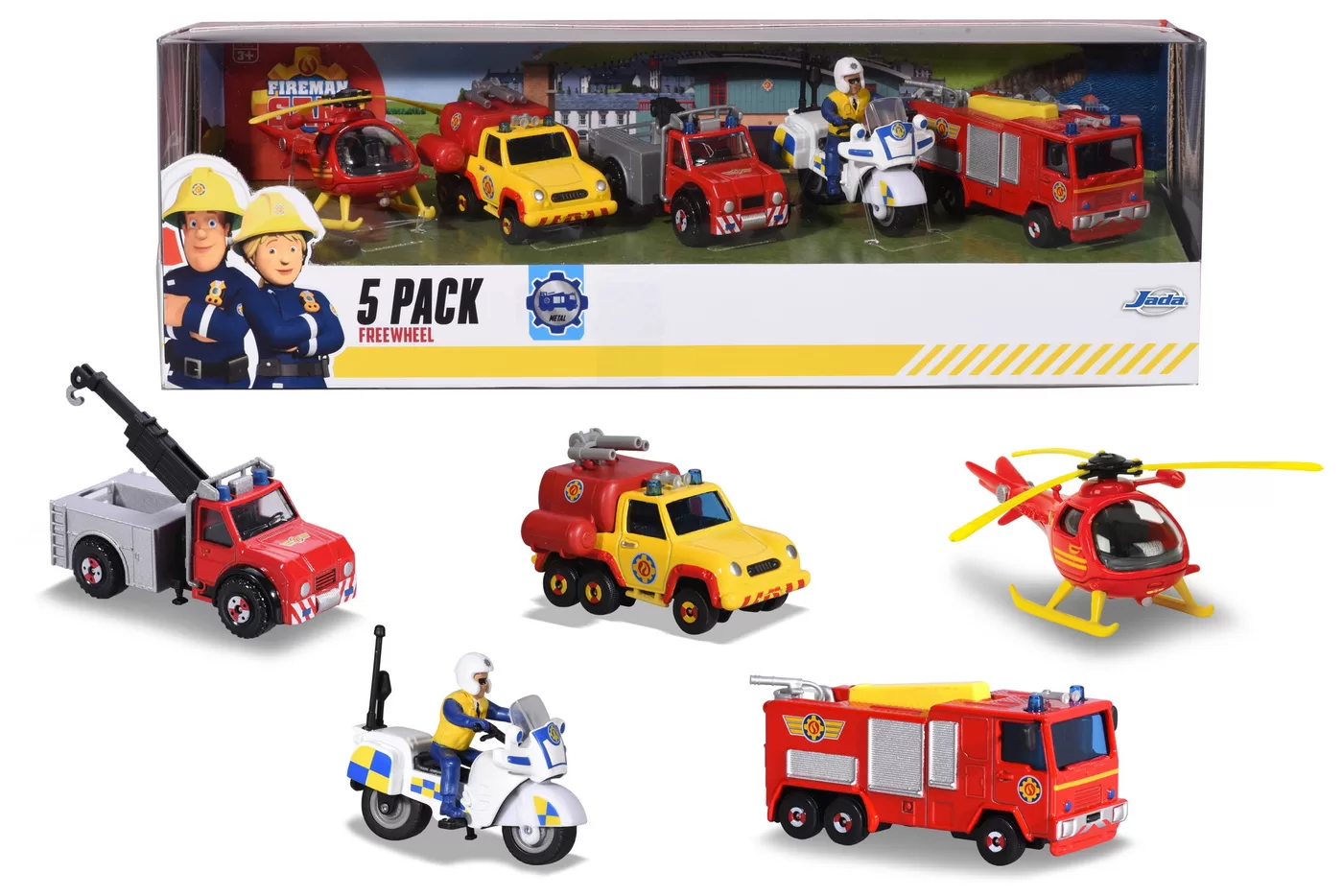 POMPIERUL SAM SET 5 VEHICULE DIN METAL 203094007