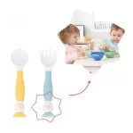 Badabulle - Set lingurita si furculita flexibile - imagine 5