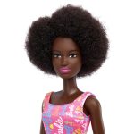 Mattel - Papusa Barbie Creola Cu Par Afro Si Cu Rochita Roz - imagine 3