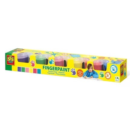 ACUARELE PENTRU DEGETE- 6 X 120 ML-00315-Ses Creative-8710341003159