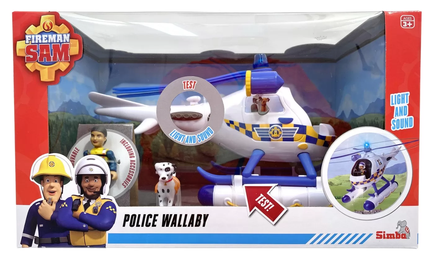 109252537038 POMPIERUL SAM ELICOPERUL DE POLITIE WALLABY - imagine 1
