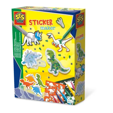 SET CREATIE- AUTOCOLANTE DINOZAURI-14282-Ses Creative-8710341142827