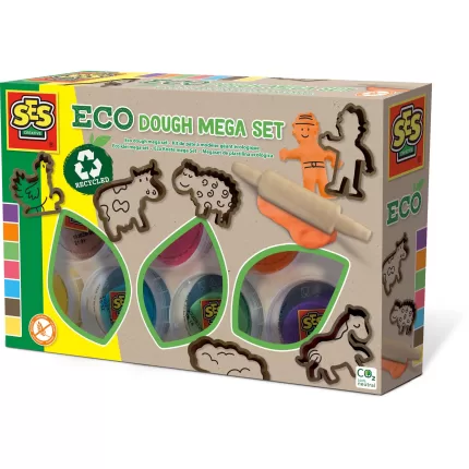 PLASTILINA DOUGH ECO- SET MARE CU UNELTE-24919-Ses Creative-8710341249199