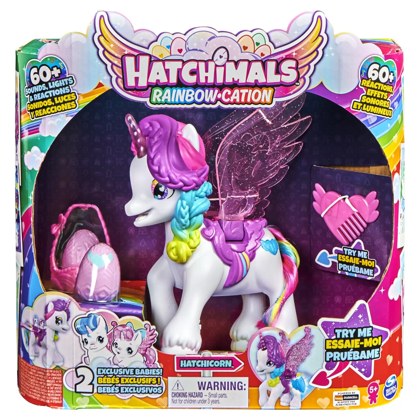 6064458 Spin Master - Hatchimals Unicornul Cu Aripi Magice - imagine 1