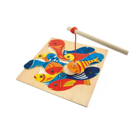 PUZZLE- JOC MAGNETIC DE PESCUIT-90014-Woodyland-8591864900145