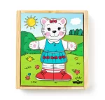 PUZZLE- PISICA DE IMBRACAT-90019-Woodyland-8591864900190