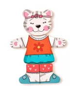 Woodyland - PUZZLE- PISICA DE IMBRACAT - imagine 6