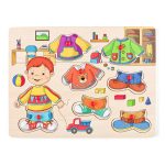PUZZLE CU BUTONI- IMBRACAMINTEA LUI SEBASTIAN-90320-Woodyland-8591864903207
