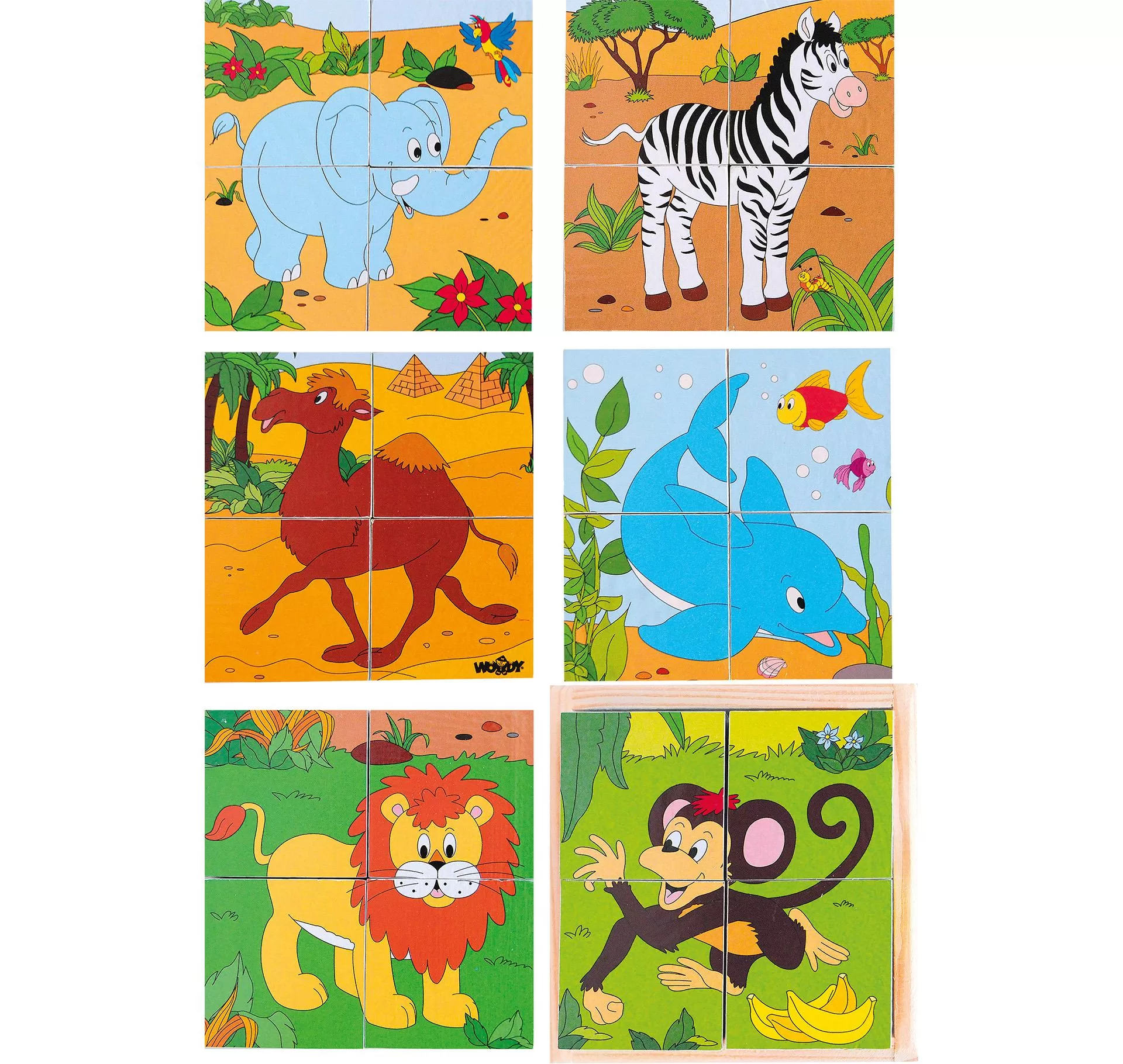 PUZZLE CUBURI CU IMAGINI- SAFARI PUZZLE CUBURI CU IMAGINI- SAFARI