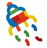 Woodyland - SET MAGNETIC- FORME GEOMETRICE - imagine 9