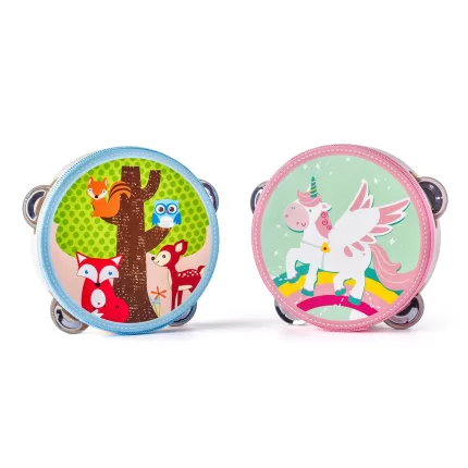 TAMBURINA DIN LEMN- UNICORNI SI PRIETENI DIN PADURE-91706-Woodyland-8591864817061
