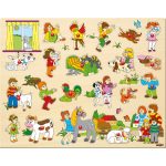 PUZZLE MARE CU BUTONI-91912-Woodyland-8591864919123