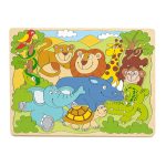 PUZZLE LEMN IN RELIEF- ANIMALE DIN AFRICA-91930-Woodyland-8591864919307