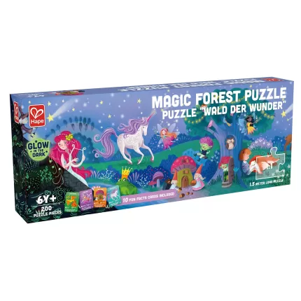 PUZZLE CU ZANE- FOTOLUMINESCENT-E1633A-Hape-6943478035539