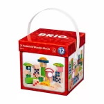 Brio - Set Blocuri Din Lemn Cu Modele Colorate - imagine 2