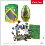 Cubic Fun - Puzzle In Cutie Tyrannosaurus Rex 63 Piese - imagine 3