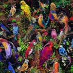 Puzzle Arta Pasarilor, 1000 Piese