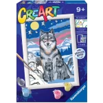 Creart - Pictura Familie De Lupi - imagine 2
