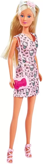 Simba - Papusa Steffi Love Hello Kitty Fashion Roz Deschis - imagine 2
