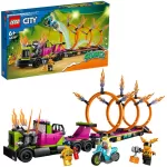 LEGO - Lego City Camion De Cascadorie Si Provocarea Cercurilor De Foc 60357 - imagine 3