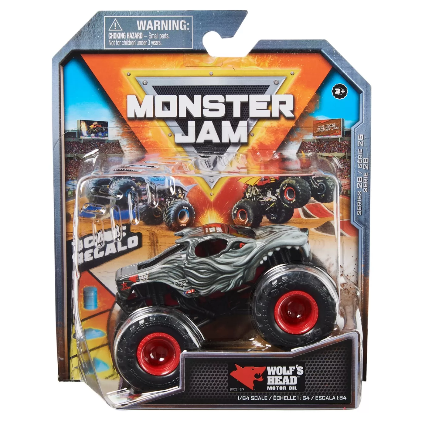 Monster Jam Masinuta Metalica Wolf'S Head Scara 1 La 64 Jucarii copii toys