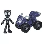 Hasbro - Spidey Prietenii Extraordinari Set Vehicul Si Figurina Black Panther - imagine 2