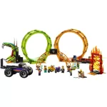 LEGO - Lego City Stuntz Arena De Cascadorii Cu Doua Bucle 60339 - imagine 2
