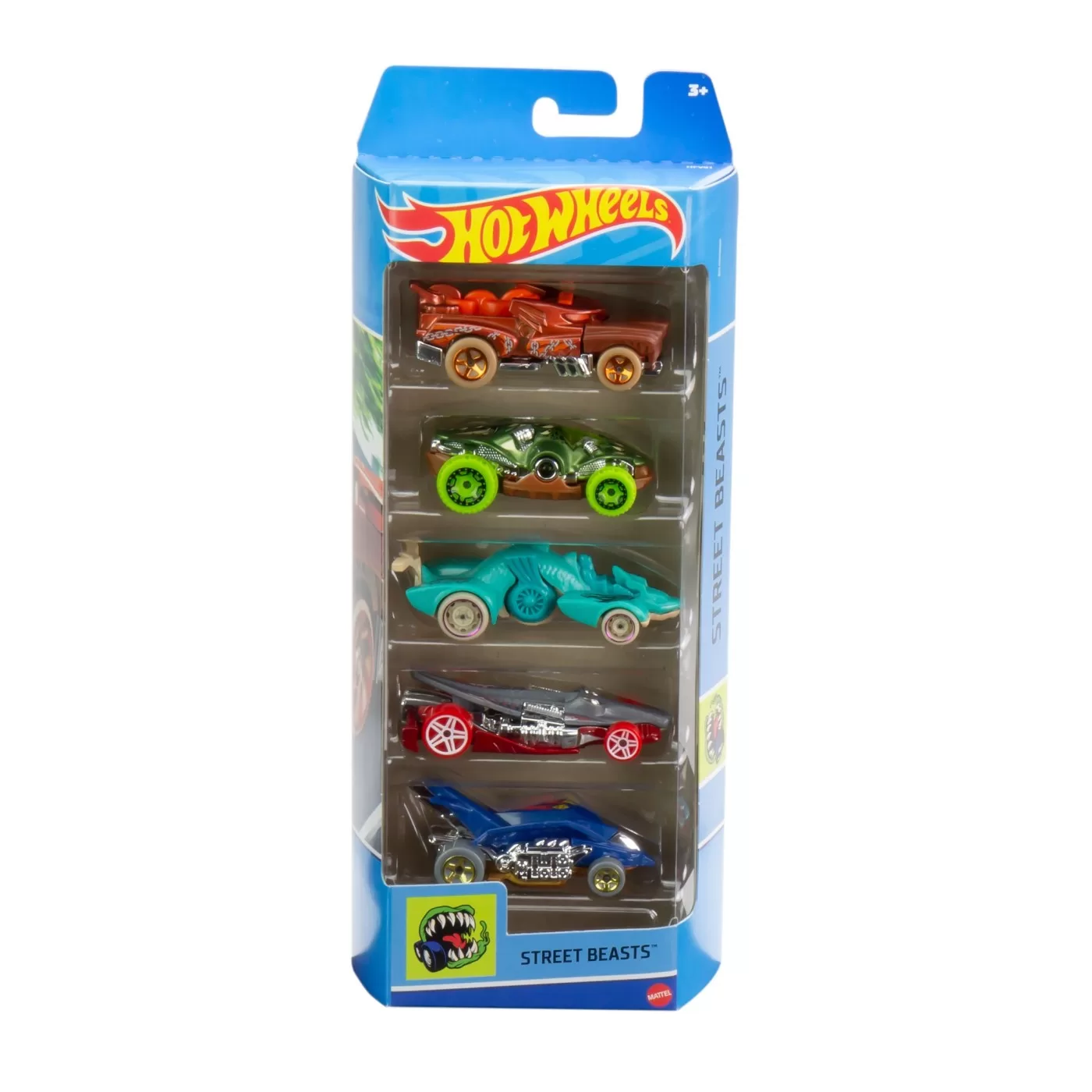 Set 5 Masini Hot Wheels Streets Beasts Jucarii copii toys